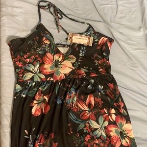 Tall Dark Floral Maxi Dress